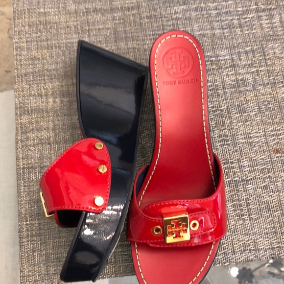 Shoes - TORY BURCH designer red and black